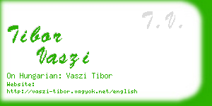 tibor vaszi business card